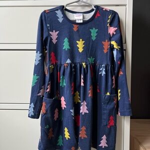 Hanna Andersson Playground Blue Tree Dress 5
